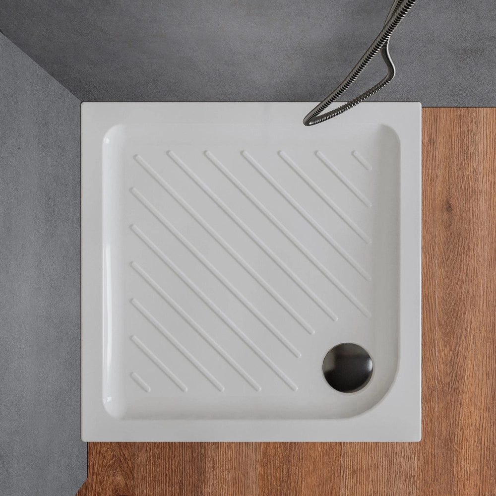 Piatto doccia 72x72 quadrato in ceramica bianco Dolomite Gemma