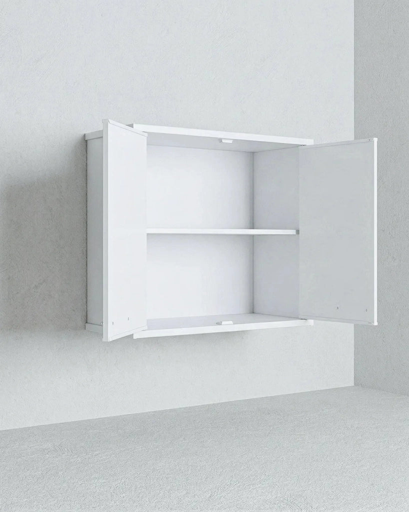 Pensile NEXA WALL 60 – Mobile Pensile in PVC con Ripiano Interno – 60x34x52 cm Bianco_