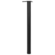 Set Gambe Tavolo Altezza Regolabile Nere 870 mm 242140