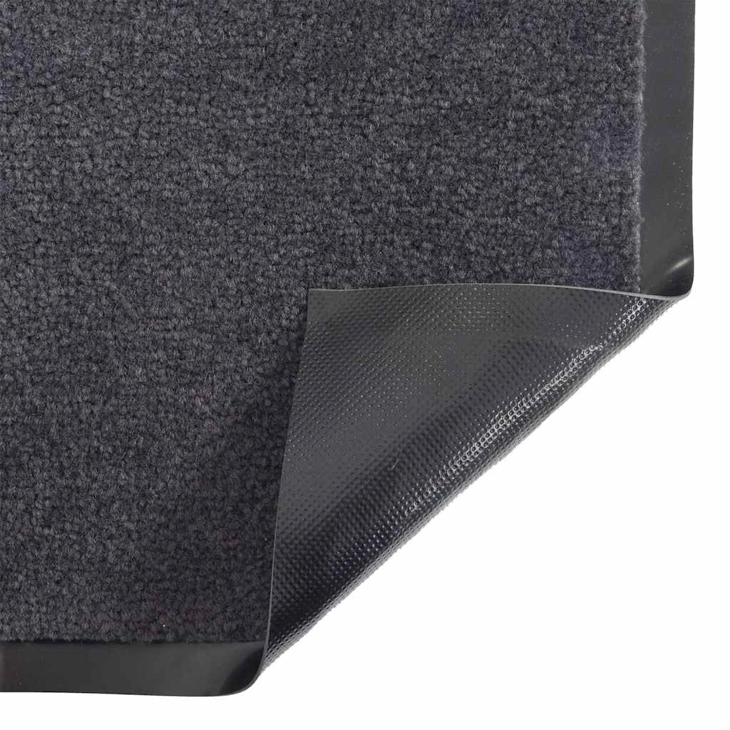 Zerbino flessibile e antiscivolo per interni ed esterni 40 x 60 cm in polipropilene antracite 02_0058158