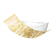 Camilla - Lampada da soffitto oro 2XE27 max 2X70W IP20 - Applique da parete moderna con diffusore in vetro argento e montatura bianca 63,5x39cm