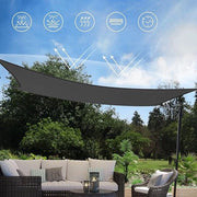 Ombrellone da giardino, Protezione dal sole, Protezione dal vento, Ombreggiatura solare / protezione UV resistente, permeabile all'aria 3 x 4 m