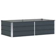 Fioriera | Cassetta per fiori | Vaso Antracite 160 x 80 x 45 cm Acciaio