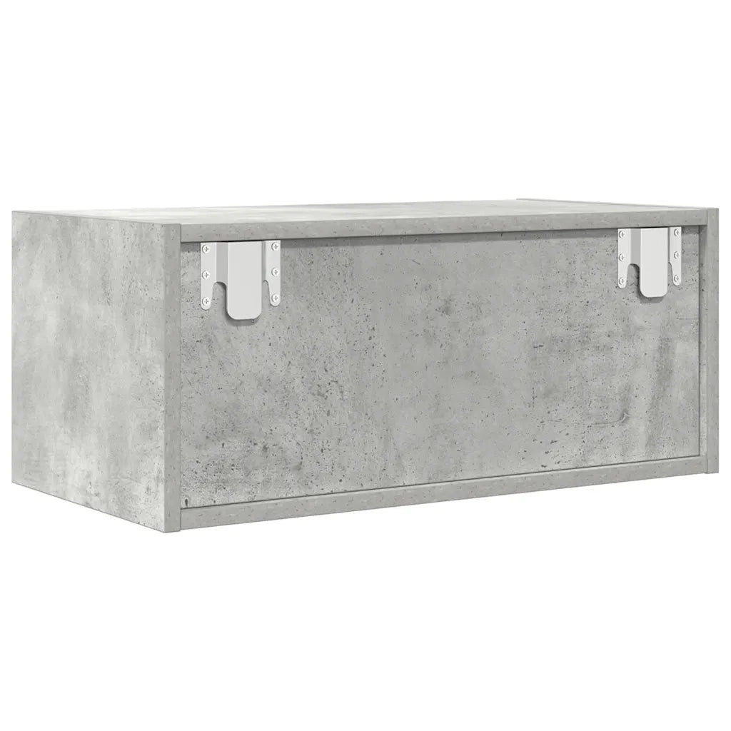 Mobili TV 2 pz Grigio Cemento 60x31x25,5cm in Legno Multistrato