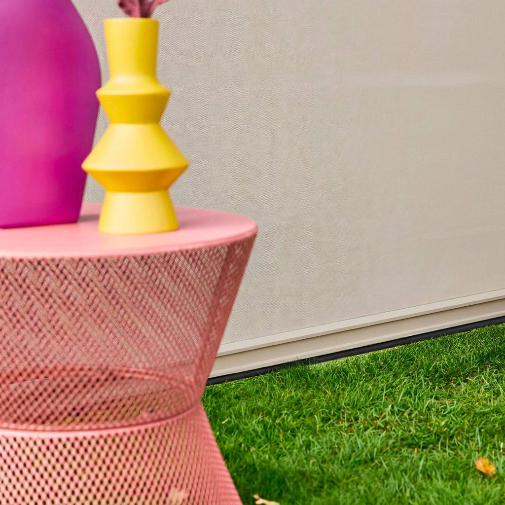 tenda laterale avvolgibile alluminio e textilene per pergola, 4m ,