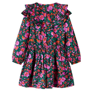 Abito da Bambina a Maniche Lunghe Fucsia 104 CFW3113198