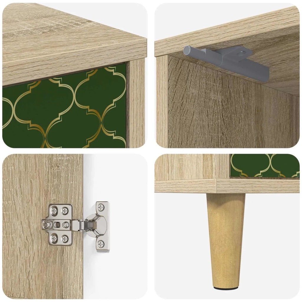 Armadio da Notte GELEEN 2 pz Rovere Sonoma 36 x 33 x 50 cm 8007194