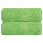 Asciugamani per Sapone 2 pz Verde Mela 30x30 cm 360 g/mÂ² Cotone