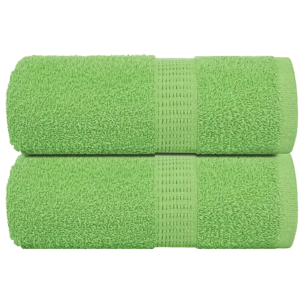 Asciugamani per Sapone 2 pz Verde Mela 30x30 cm 360 g/mÂ² Cotone