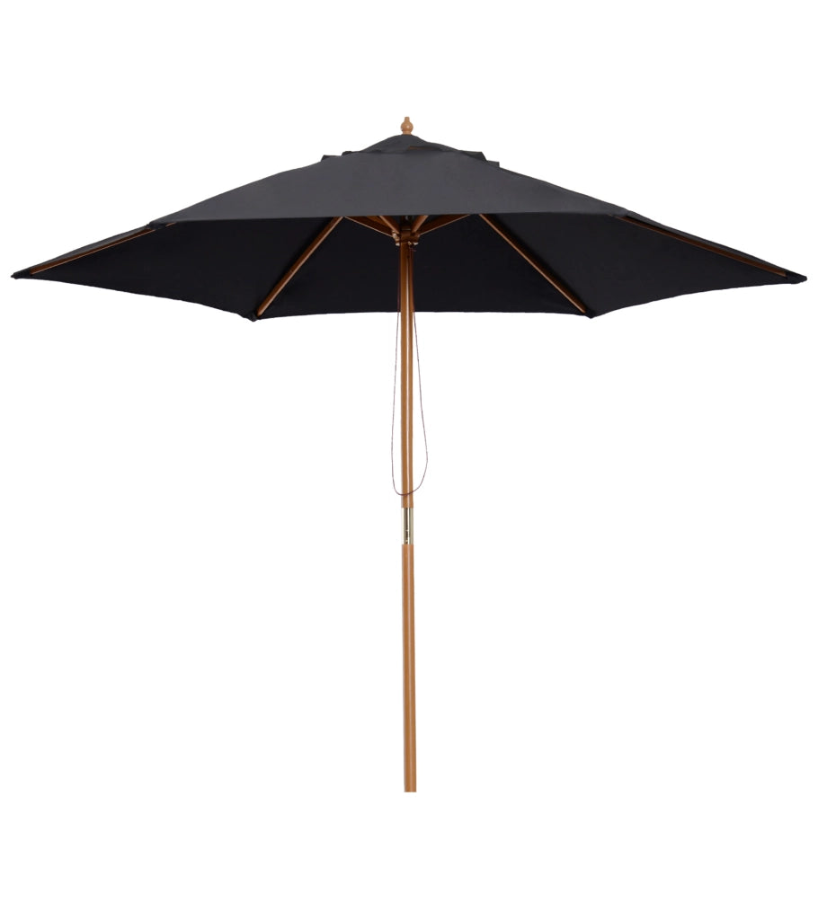 Ombrellone da giardino esterno doppio tetto esagonale ¨C zephmum ¨C Bamb¨´ nero ? 250x230 cm