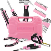 Kit di attrezzi 35 pezzi - Scatola di attrezzi per iniziare con colore rosa