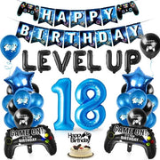 Decorazioni per Feste - Set di Palloni in Latex - 81 cm - Inflabili in Alluminio - Decorazioni per Videogiochi - Palloni per Feste Duraturi e Resistenti - Set di Palloni per 18 Anni