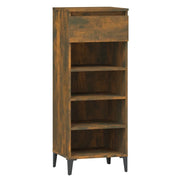 Scarpiera | Mobile per scarpe Rovere Fumo 40x36x105 cm in Legno Multistrato