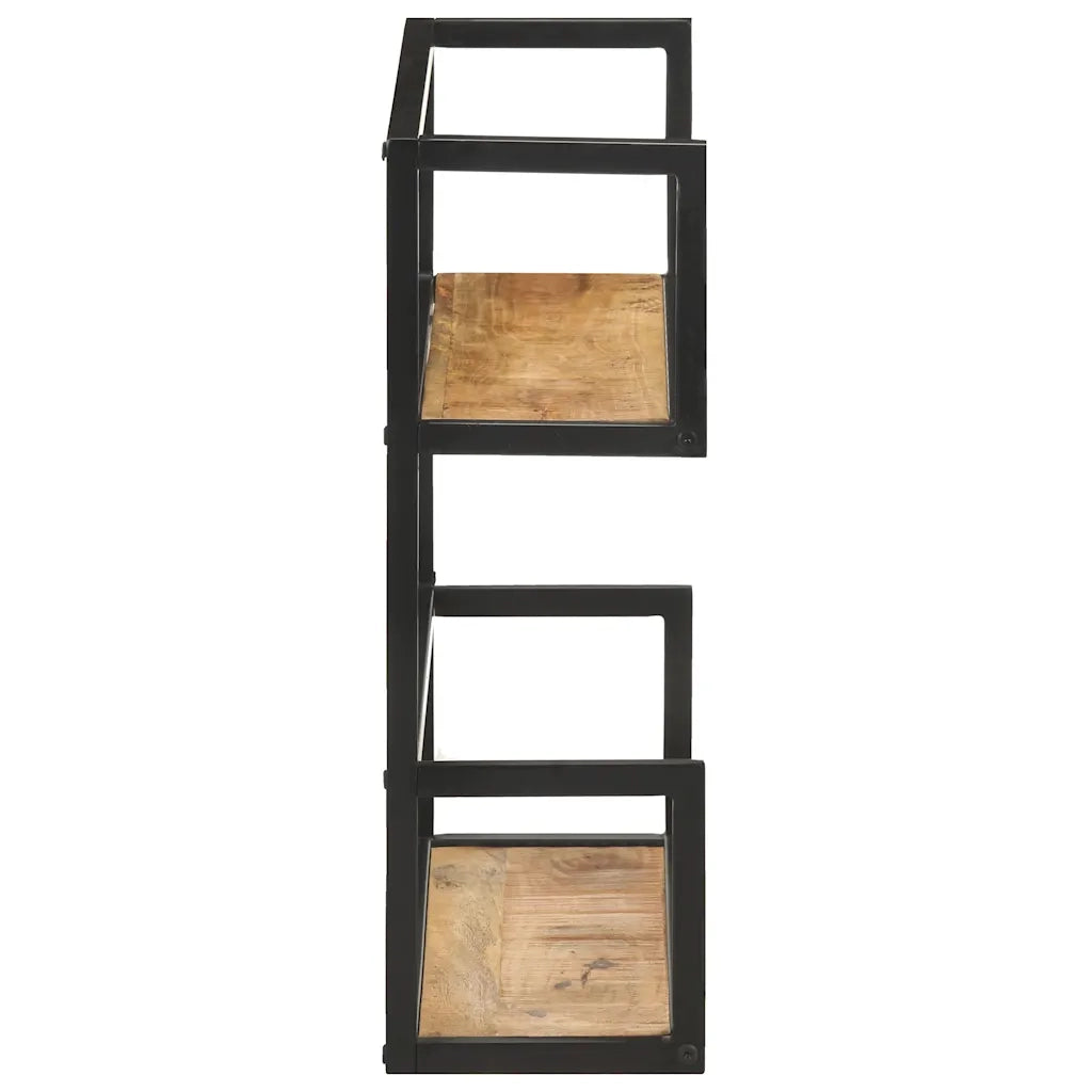 Scaffale a Muro 80x20x60 cm in Legno di Mango Grezzo cod mxl 57206