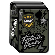Trade Shop - Astuccio Portapenne Pastelli 3 Scomparti Con Zip Beyond Boy Nero Verde Militare -
