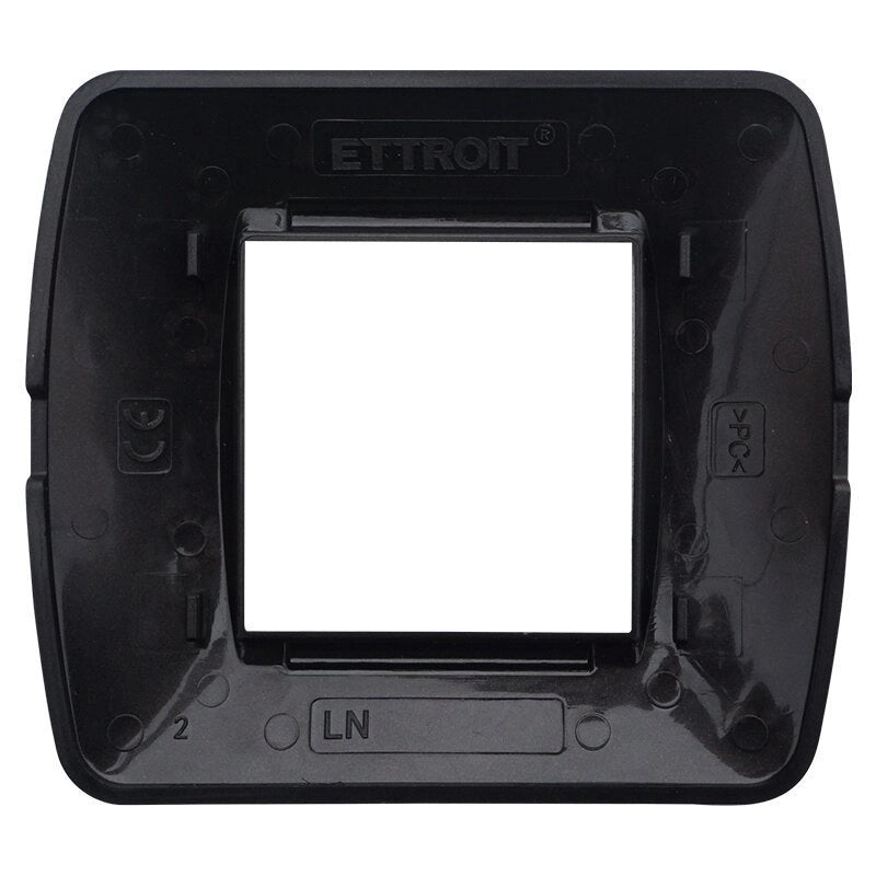 Placca Plastica Serie Space 2P Colore Bronzo Satinato Compatibile Con Bticino Living Light