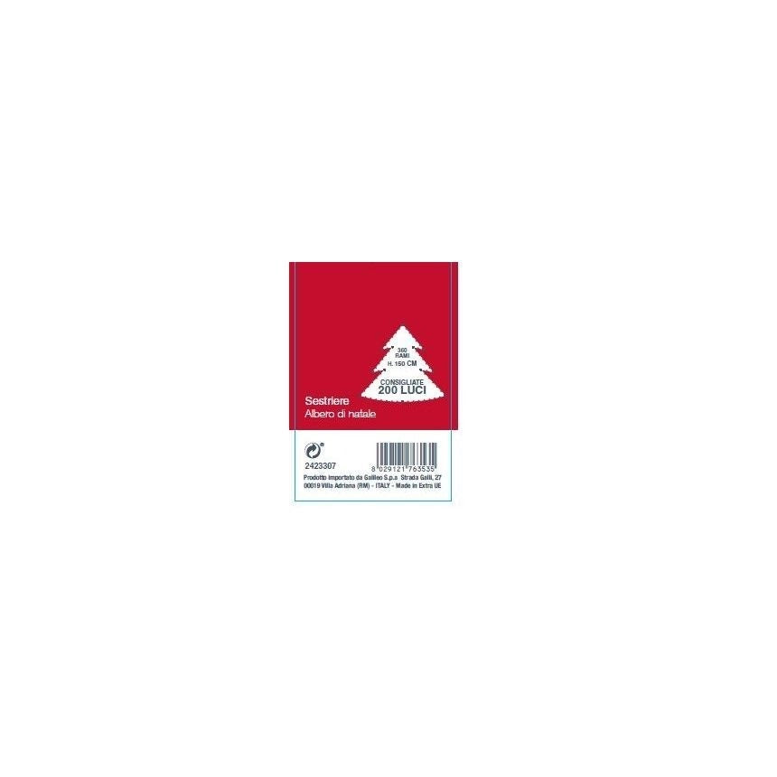 Albero Di Natale Sestriere 150 Cm 360 Rami Pvc