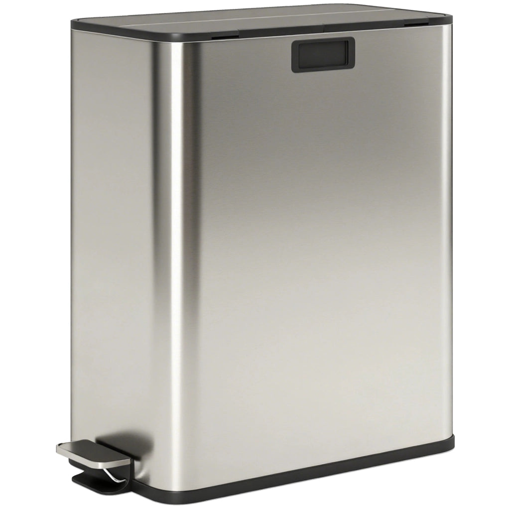 Bidone per rifiuti 2 x 28L ¨C zephmum ¨C Acciaio inossidabile