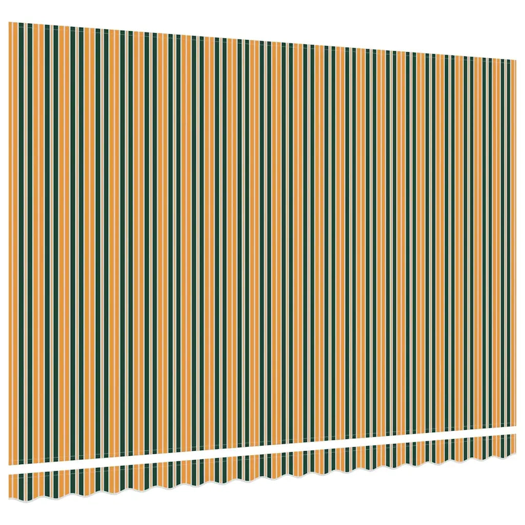 Telo di ricambio per tenda da sole Verde e giallo 4,5 × 3,5 m 42000647