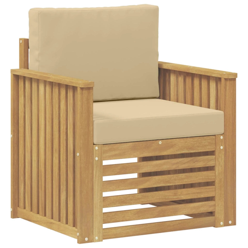 Set di divani da esterno-Sofa da giardino Poliestere Bianco 854269