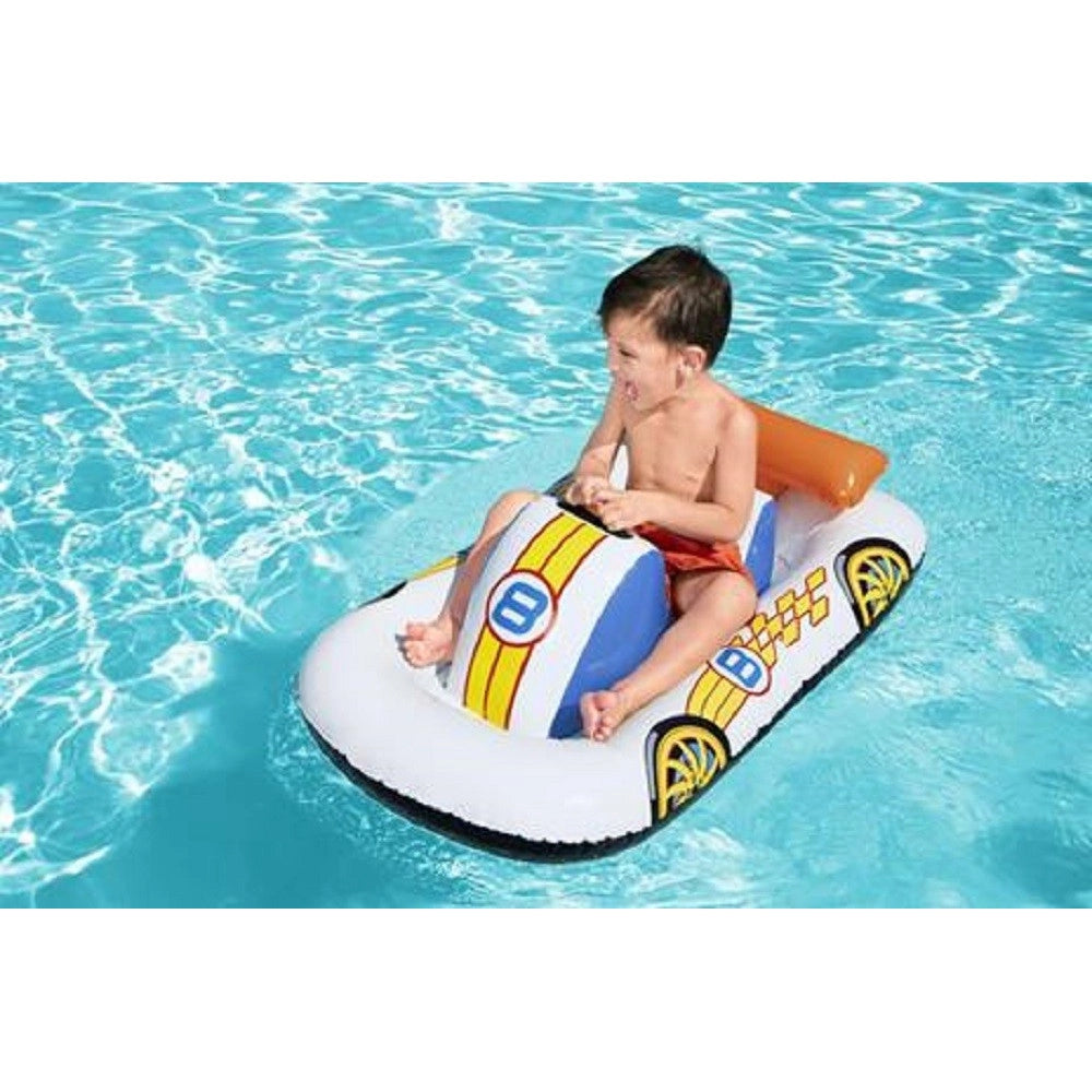 Trade Shop - Cavalcabile Auto Sportiva 110x75cm Galleggiante Piscina Spiaggia Gonfiabile 41480 -