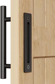 Maniglia di apertura automatica - Nero - 24 cm - Per porte in legno