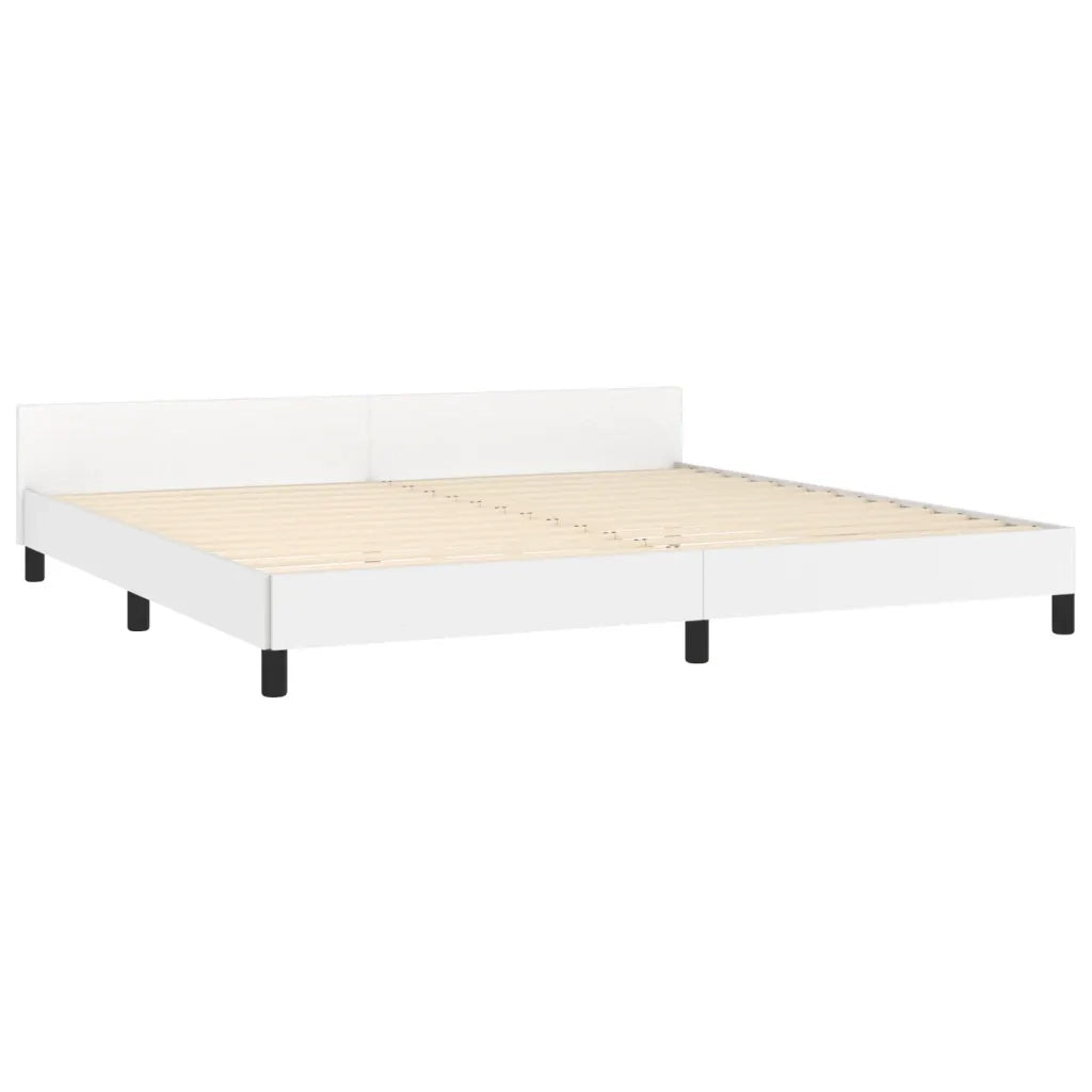 Giroletto con Testiera Bianco 200x200 cm in Similpelle cod mxl 63741