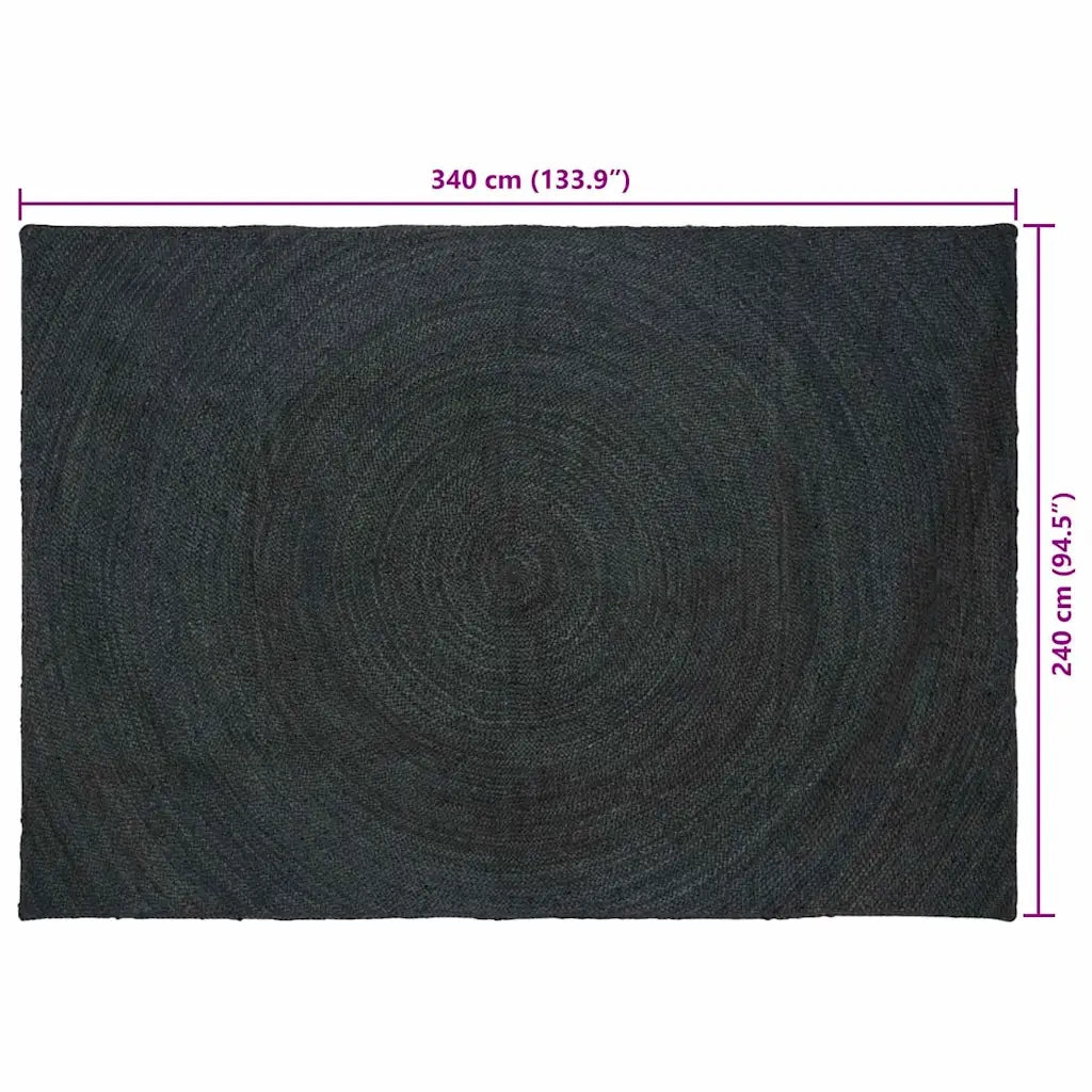 Tappeti per area Grigio Scuro 240 x 340 cm Juta 42010569