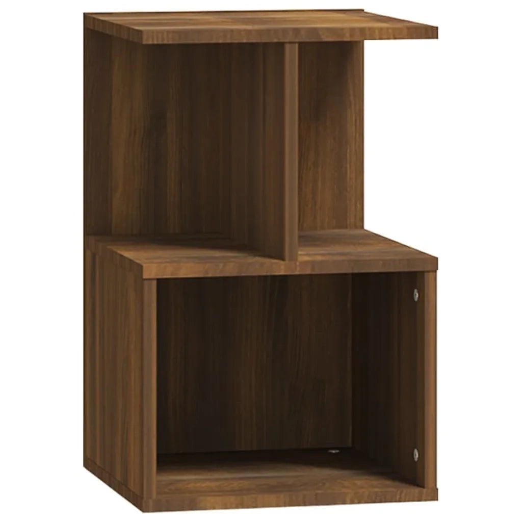 Comodini 2 pz Rovere Marrone 35x35x55 cm in Legno Multistrato 815188