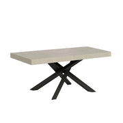 Tavolo allungabile 90x140/400 cm Volta Premium cashmere gambe antracite
