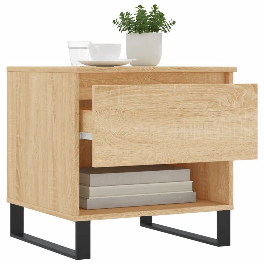 Tavolini Salotto 2pz Rovere Sonoma 50x46x50cm Legno Multistrato 830931