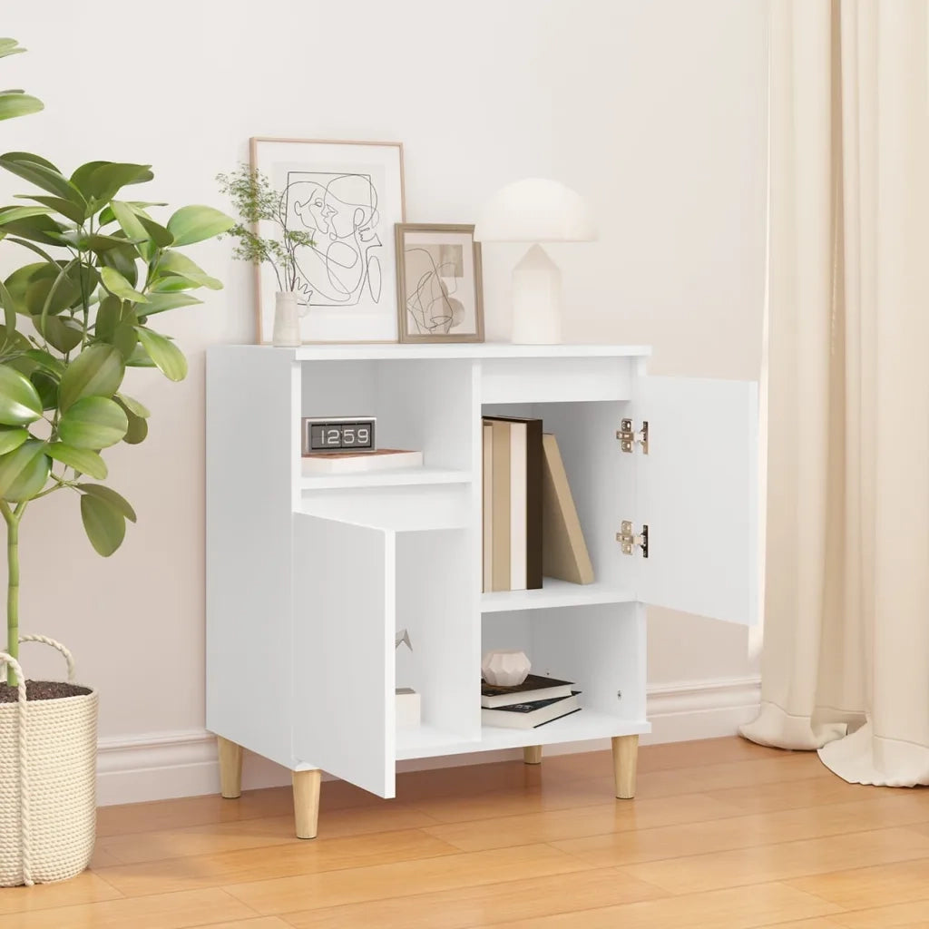 Credenza | Madia | Buffet da pranzo | Armadio da pranzo Bianca 60x35x70 cm in Legno Multistrato