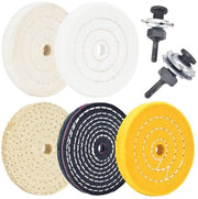 Set di 5 cerchi di abrasione 10,16 cm - Ocratore 1,27 cm - Accessori per metallo/legno/pietra - Qualità professionale - Macchina di abrasione multifunzionale - Set di abrasione