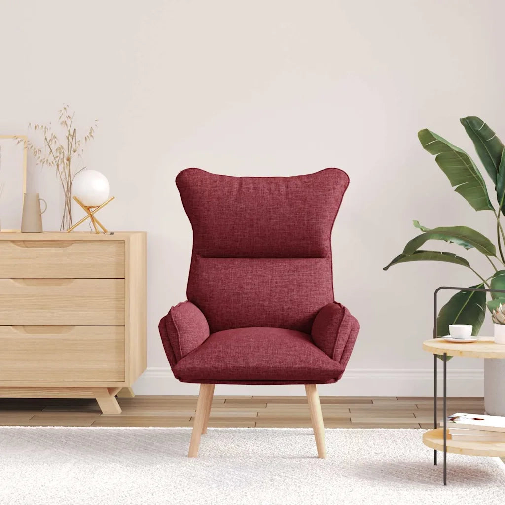 poltrona Rosso Vino 69 x 74 x 93 cm Tessuto e compensato 42001868
