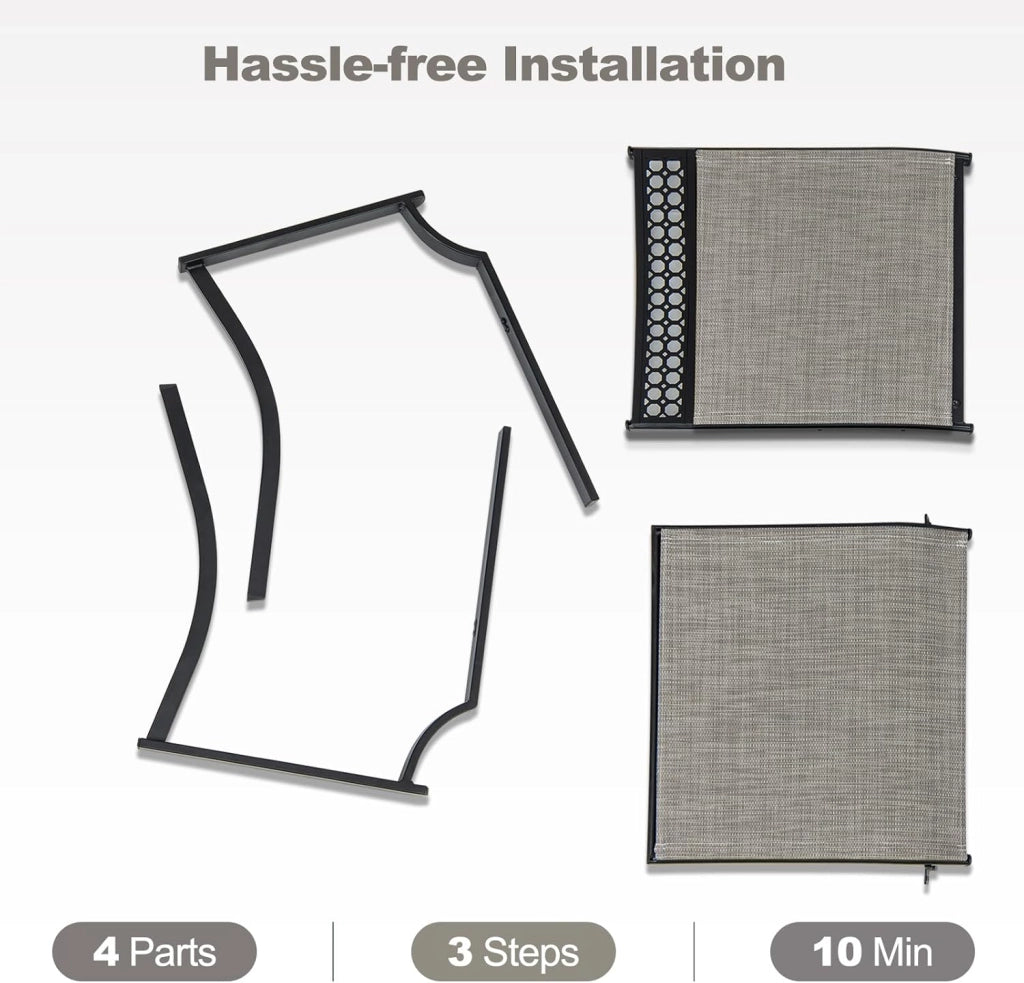 Set di 2 sedie da giardino, terrazze con braccioli, sedie da balcone in metallo con portata fino a 150 kg, sedie da pranzo per patio, terrazza (caffè)