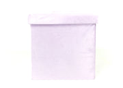 Pouf Contenitore Imbottito Pieghevole Modello Velvet Colore Rosa Antico