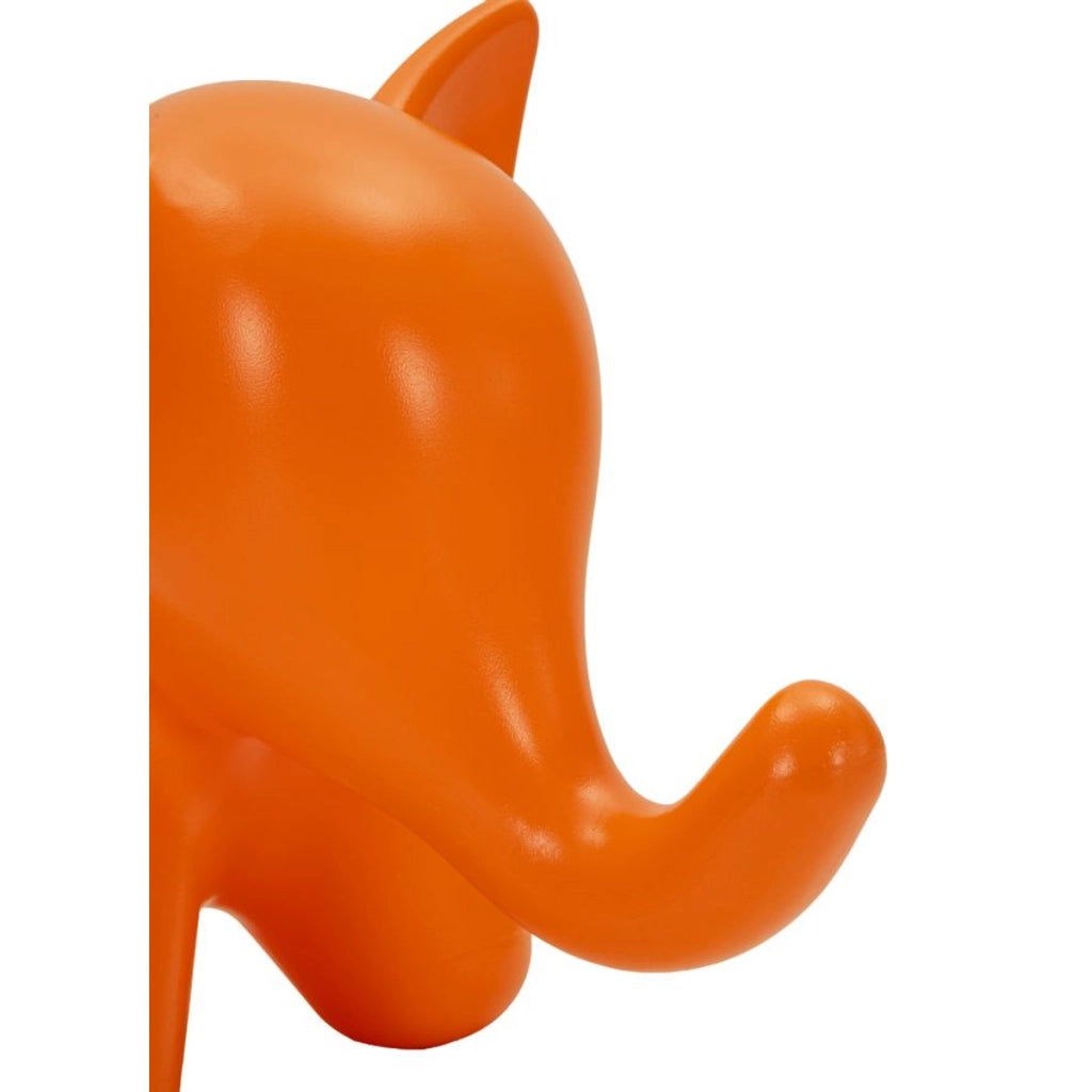 Sgabello Basso Elefante, Arancione, Plastica, 86x46x56 cm
