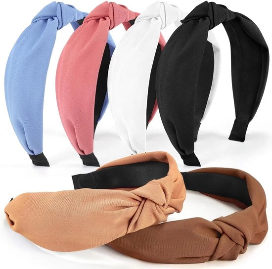Cintura per capelli - 6 pezzi stiletti cinture per capelli con nodo - Cintura per capelli per donne - Cinture per capelli, cinture per capelli larghe e accessori per capelli