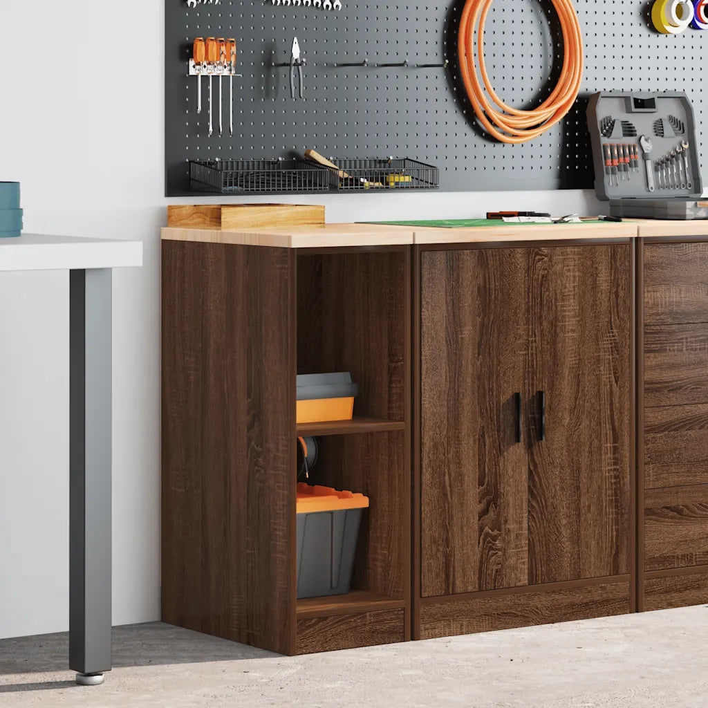 Armadietto per Garage in Rovere Marrone 30x51x85 cm CFW3673908