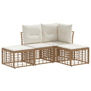 Set di divani da esterno | Set Salotto da Giardino Naturale Poliestere