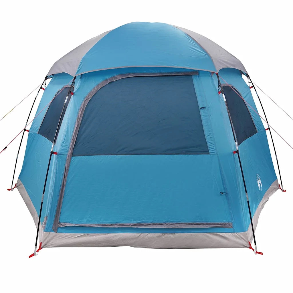 Tenda Familiare Igloo per 6 Persone-Tenda da campeggio Blu Impermeabile