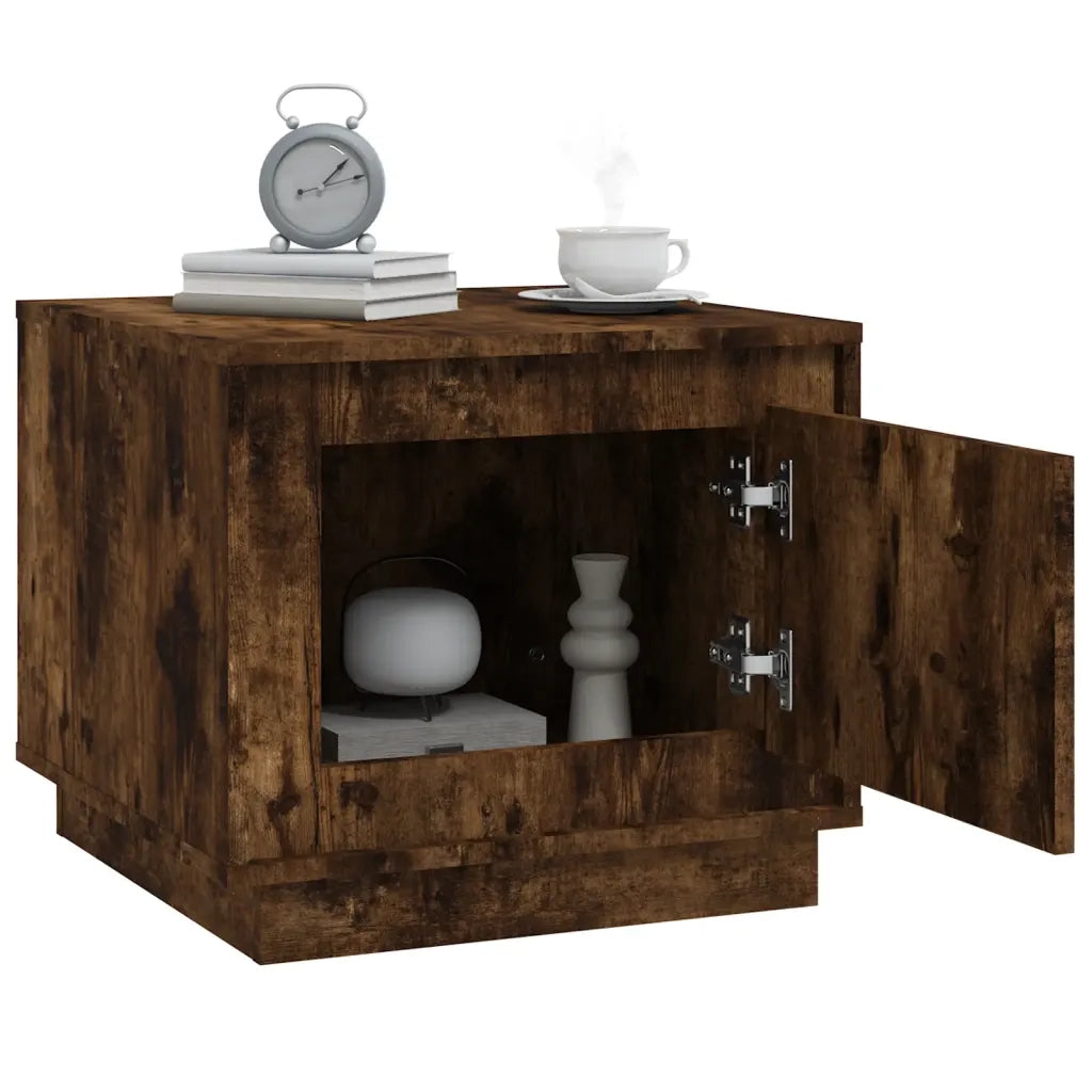 Tavolino da Salotto Rovere Fumo 51x50x44 cm Legno Multistrato 819873
