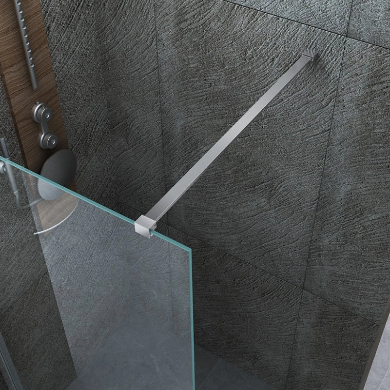 Parete doccia walk in cristallo 8mm trasparente h.200cm Tory 140 cm