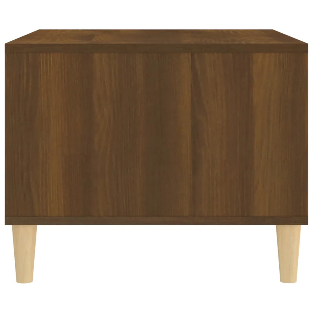 Tavolino da Salotto Rovere Marrone 60x40x50cm Legno Multistrato cod mxl 19288
