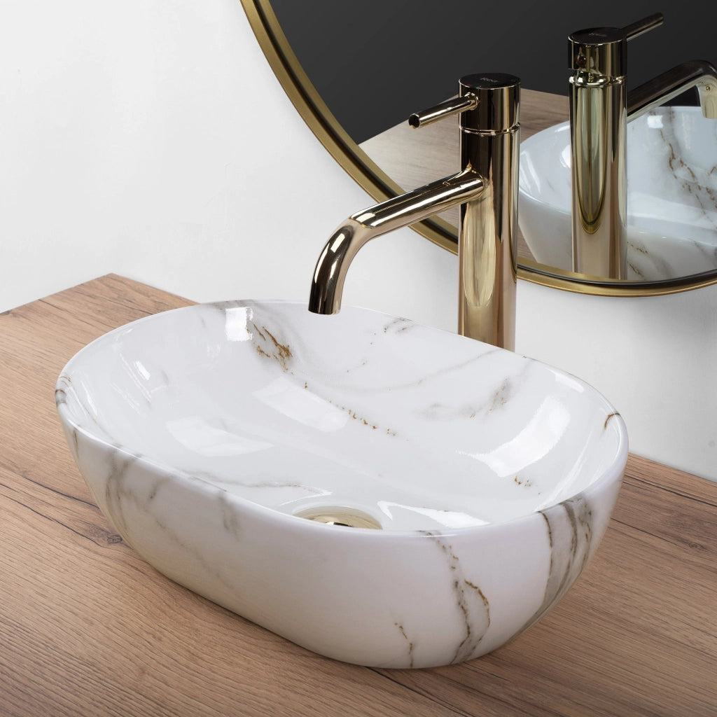 Lavabo Da Appoggio Rea Amelia Mini Aiax Shiny