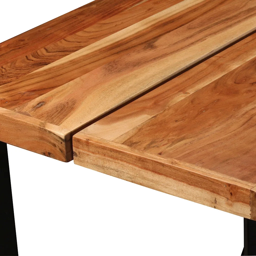 Set da Bar 7 pz in Legno Massello di Acacia e di Recupero 275134