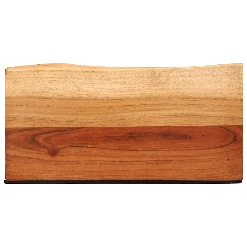 vidaXL Mensole da Parete 2 pz 40x20x3,5 cm in Legno Massello di Acacia