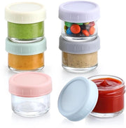 Contenitori di condimento in vetro - set da 6 - BPA libero - 50 ml