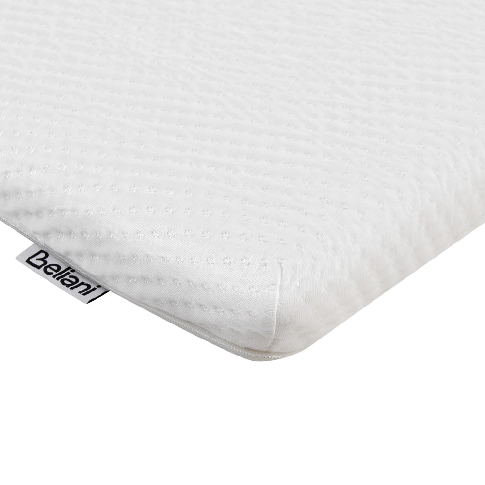 Coprimaterasso in schiuma bianca 120 x 200 cm comfort morbidezza