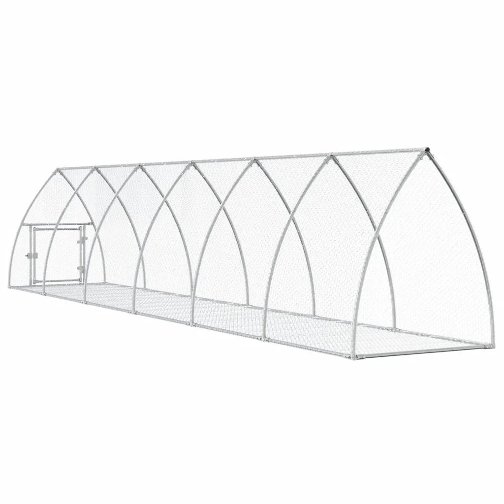 Conigliera Argento 600x105x120 cm in Acciaio Zincato